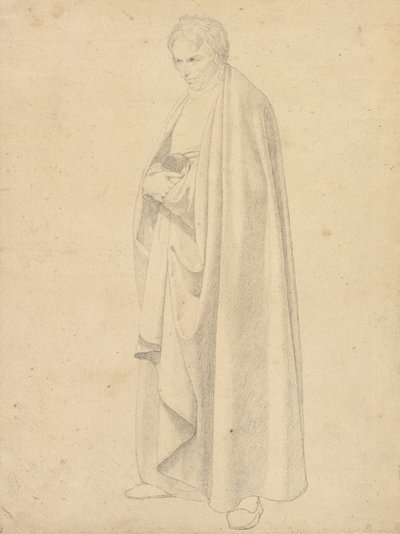 Joseph Wintergerst in un cappotto lungo fino ai piedi da Friedrich Wilhelm von Schadow